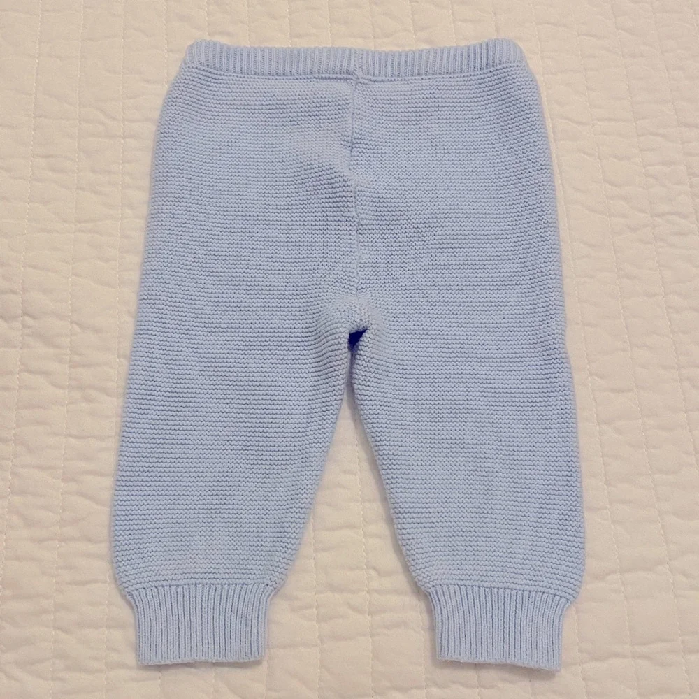 GAP Light Blue Knit Baby Pants